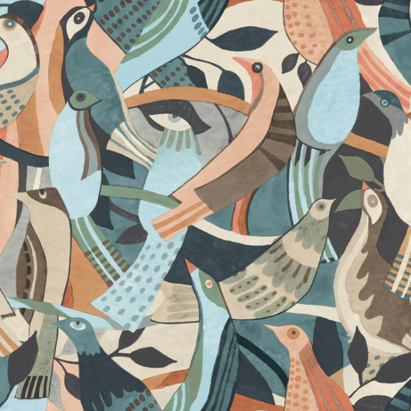 Fauvist Flock Wallpaper - Image 3