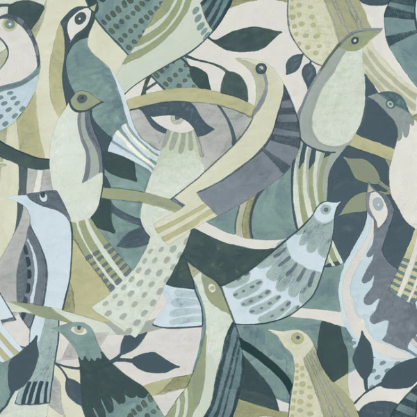 Fauvist Flock Wallpaper - Image 4