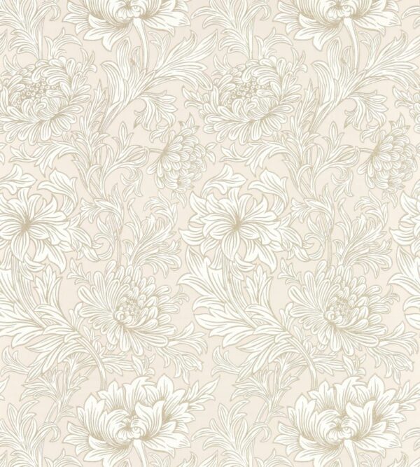 Chrysanthemum Toile Wallpaper - Image 3