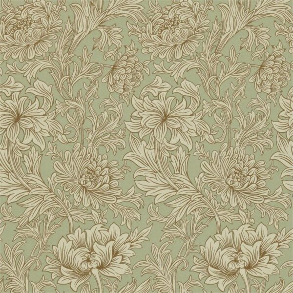 Chrysanthemum Toile Wallpaper - Image 4