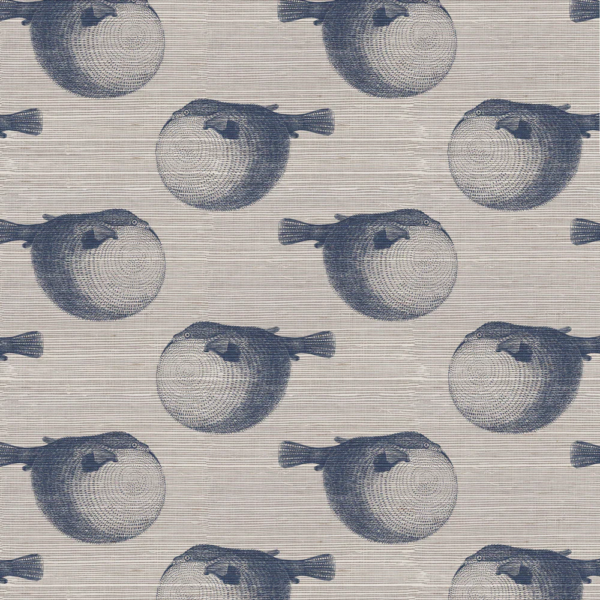 Mr Blow Grasscloth Wallpaper - Image 2