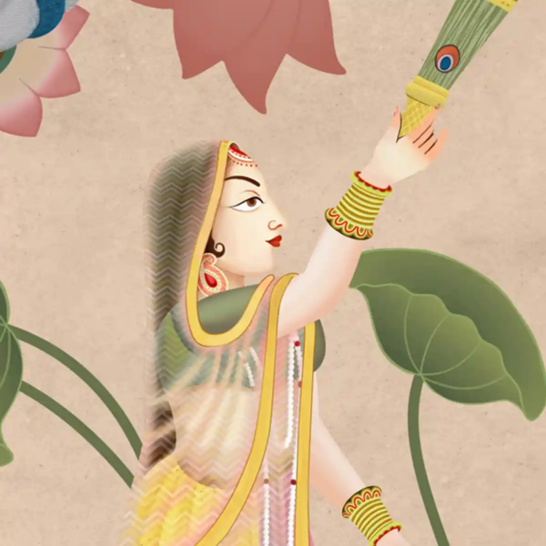 Vrindavan & Shri Krishna Wallpaper Mural - Image 3