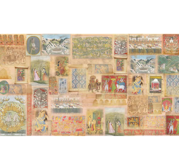 Hindustan Folk Art Wallpaper Mural - Image 4