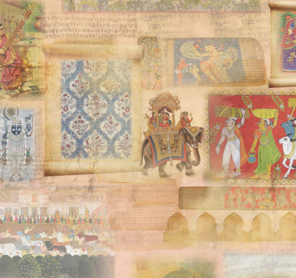 Hindustan Folk Art Wallpaper Mural - Image 2