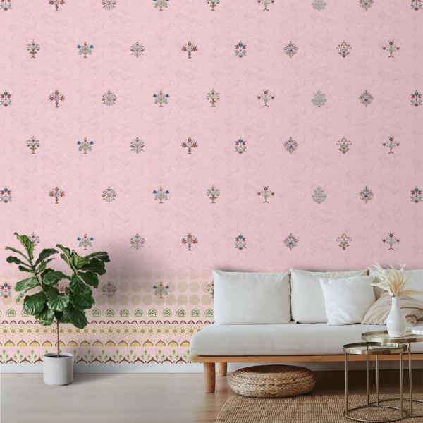 Indian Motif Wallpaper Mural - Image 4