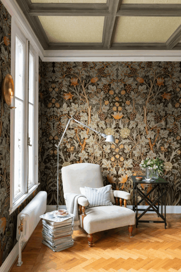 Vine Embroidery Mural