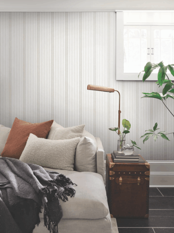 French Linen Stripe Wallpaper - Image 6