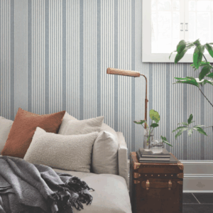 French Linen Stripe Wallpaper