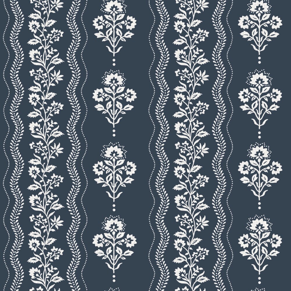 Lenea Floral Stripe Wallpaper - Image 5