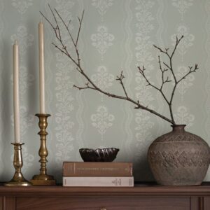 Lenea Floral Stripe Wallpaper