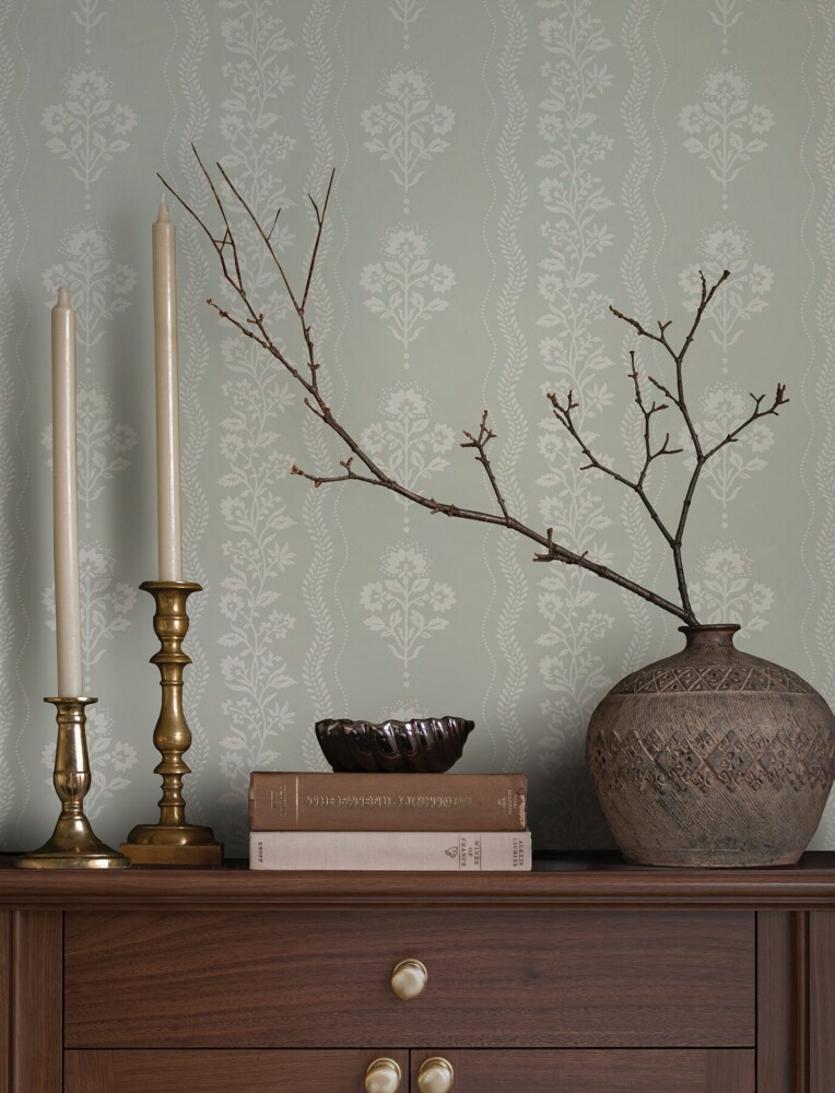 Lenea Floral Stripe Wallpaper