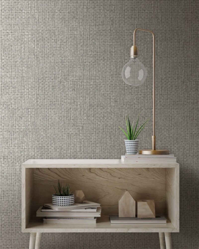 Designer Holding Up Sample to Wall