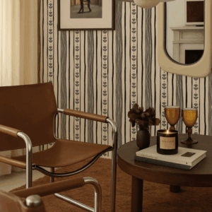 Daisy Chain Stripe Wallpaper
