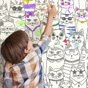 Colour Me Cats Wallpaper