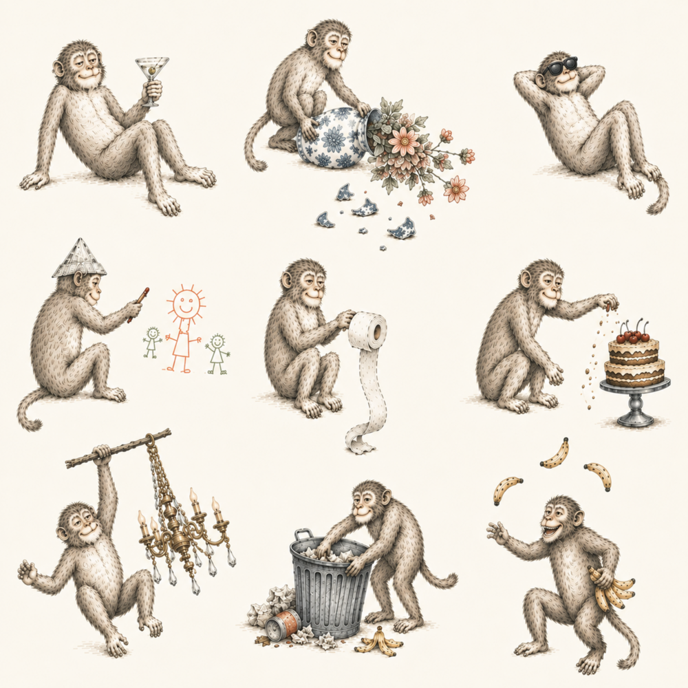Monkey Business Wallpaper - Image 2