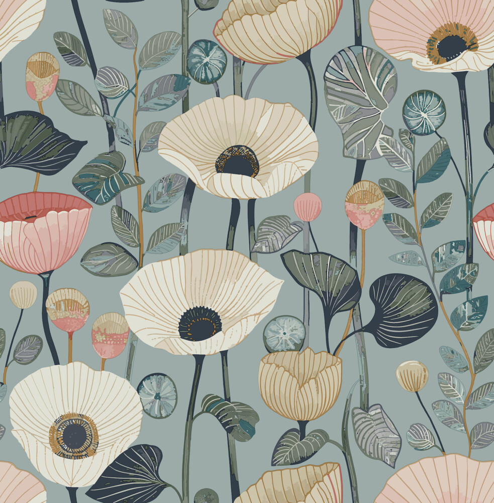 Mindra Floral Trail Wallpaper - Image 4