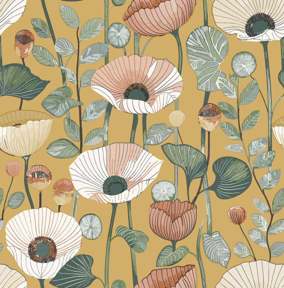 Mindra Floral Trail Wallpaper - Image 6