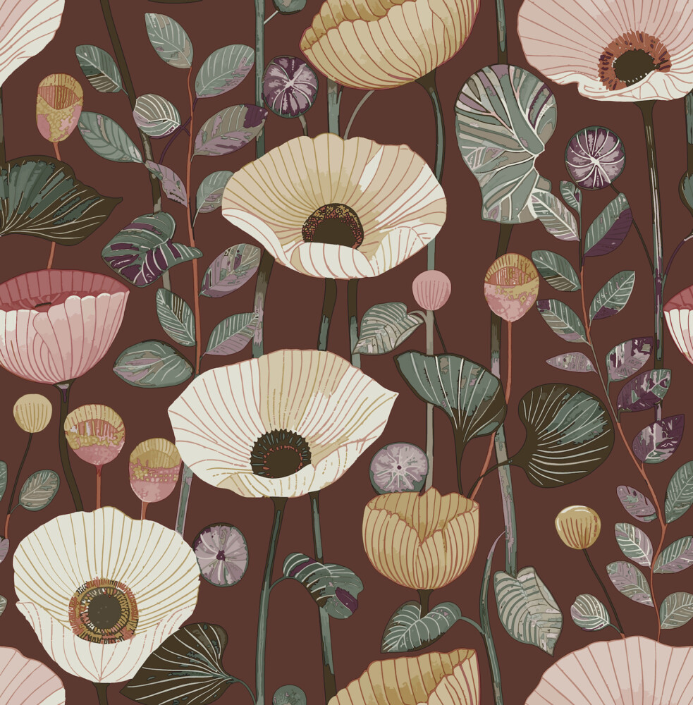 Mindra Floral Trail Wallpaper - Image 5