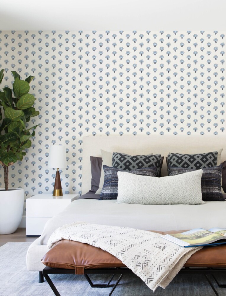 Hilda Floral Medallion Wallpaper - Image 6