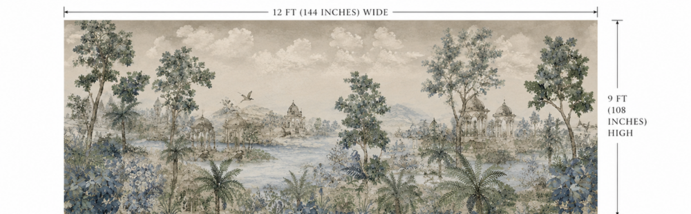 The Maharaja's Garden Mural - Image 3