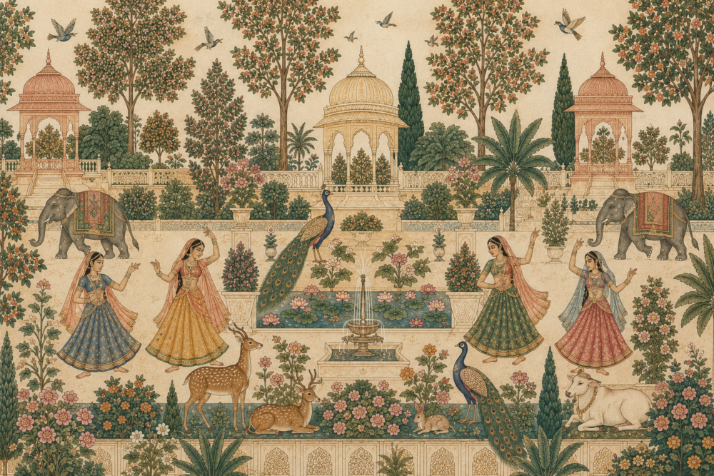 The Rani's Garden Mural - Image 2