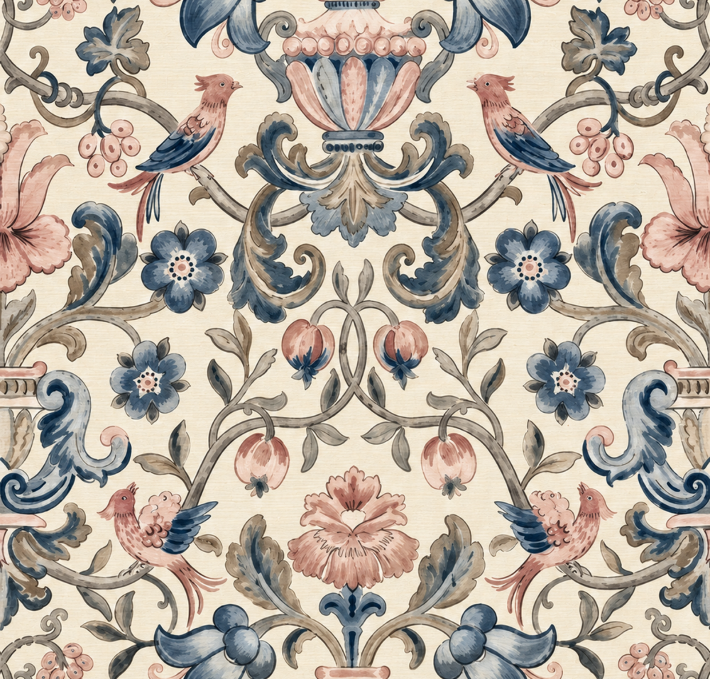 Vintage Birds Damask - Image 3
