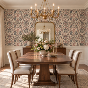 Vintage Birds Damask